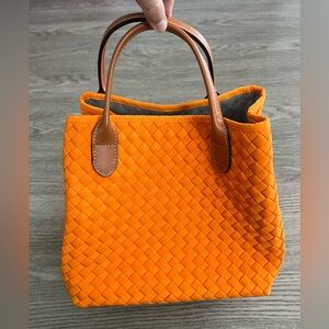 Webe Woven Orange Purse Handbag